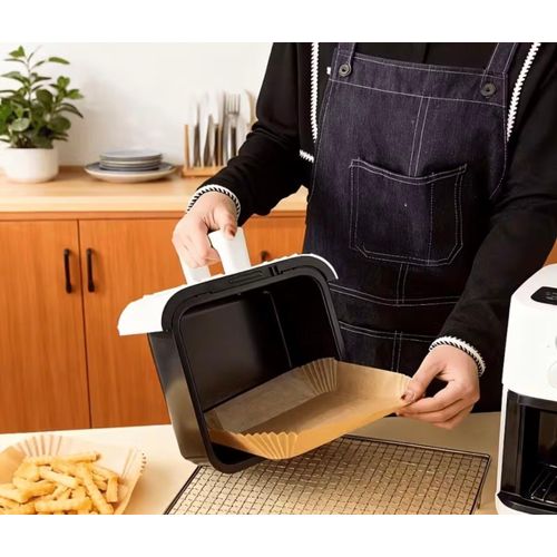 Generic New Air Fryer Baking Paper and Non-Stick Liners Rectangular shape 100 pieces - image 2