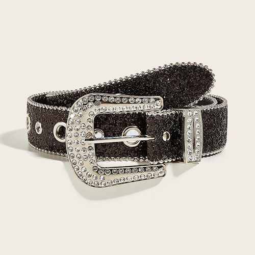 Slim Black Leather Western Belt  Womens Western Belt – Village