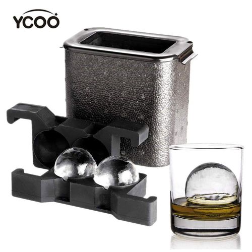 Whiskey Ice Ball Maker Crystal Clear Ice Ball Molds Large Sphere Ice Cube  Trays