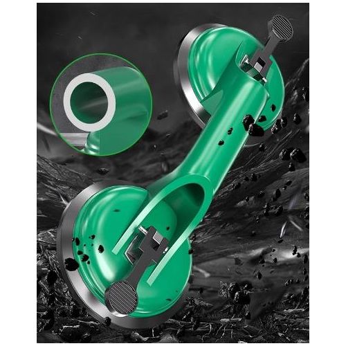 Generic Heavy Duty Aluminum Glass Suction Cup Puller/Dent Pull/Dent Poller/Tiles Puller/Glass Puller/Mirror Puller Windshield Puller With Double Vacuum Suction Cup - image 3