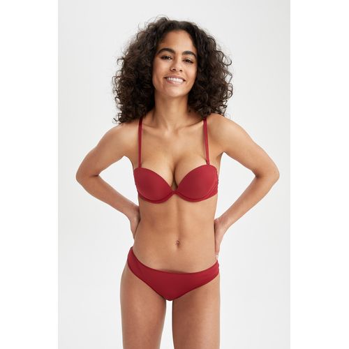 Defacto Woman Casual Strapless Underwear Bra - Bordeaux