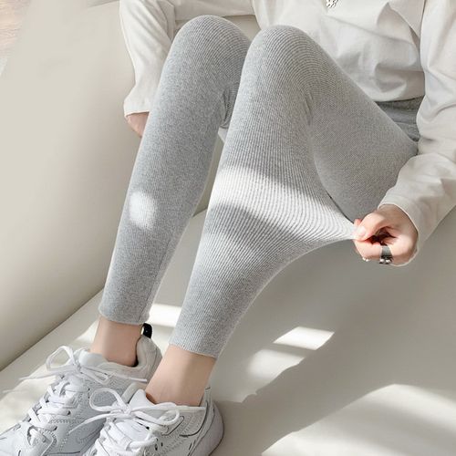 Fashion (A1)Thin Spring Leggings Slimming Outer Wear Plus Thermal Pants Grey  Tight Leggings Skinny Thick Warm Leggings For Women SMA