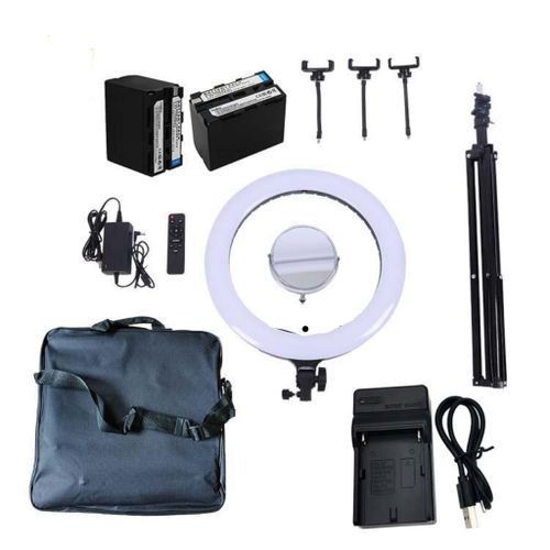 Professional Selfie Ring Light Set, iMountek 18 Dimmable LED Ring Light  with Tripod Phone Holder Carrying Bag