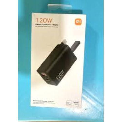 XIAOMI MI 120W GaN Super Fast Charger for Redmi Android, Mi Type C & USB