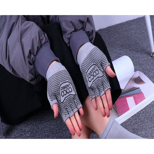 product_image_name-Generic-1 Pair Yoga Gym Half Finger Sports Fitness Wrist Gloves-2
