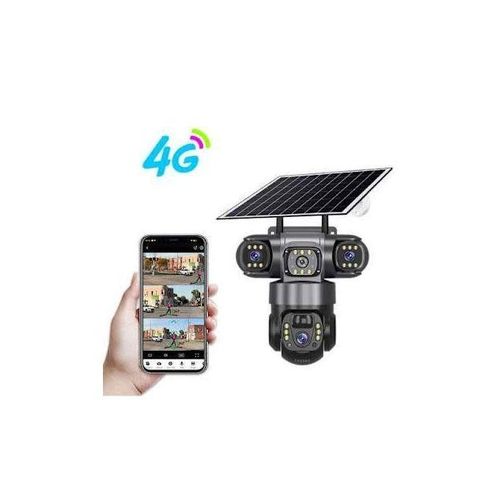 Generic OriginalV380 Pro 3 Lens 4g Solar Camera 5MP