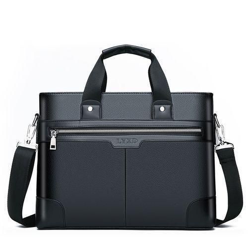 GALUIN Leather Laptop Handbags For Men Black - image 4