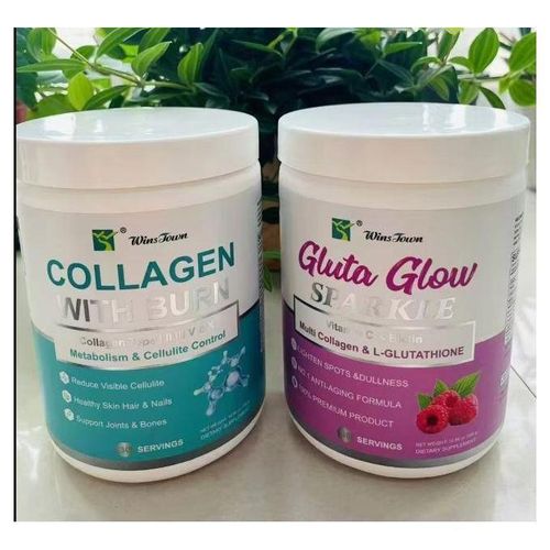 Wins Town Collagen With Burn & Gluta Glow Powder