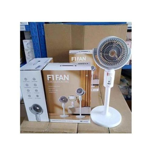Generic F1 Adjustable Rotating Pedestal Rechargeable Standing Fan With Remote Control - image 4
