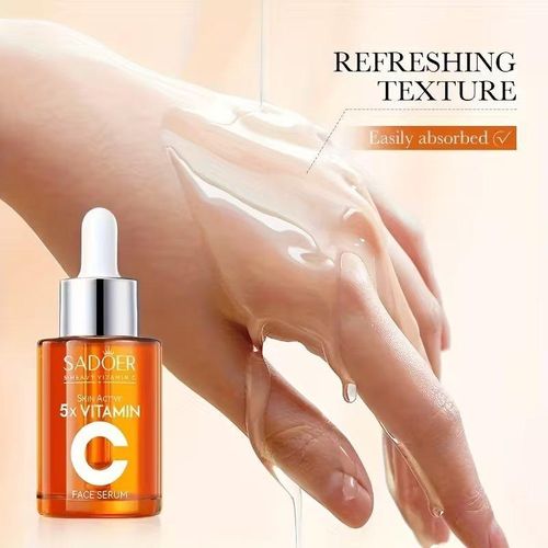 product_image_name-SADOER-Vitamin C Facial Oil, Hydrating Facial Srum Brightening Face Oil 5X Vitamin C Face Cleanser Facial cleanser Niacinamidee & Hyaluronicc Acid, Gentle Pore Refining Daily Wash for Oily &Dull Skin,Clear,Oil Balancing-1