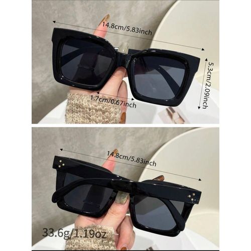 Sunglasses 1 Pair Women's Square Frame Fashionable Glasses, - image 2