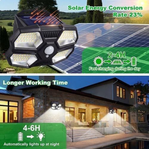 Generic LED Waterproof Solar Light Solar LED Wall Lamp - image 2