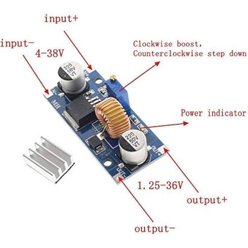 Generic XL4015 4V-38V Adjustable Buck Step Down Module - image 3
