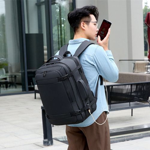 product_image_name-Generic-Mens Large Capacity Waterproof Travel Backpack Laptop Bag-2