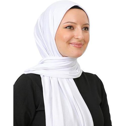 product_image_name-Fashion-Premium Jersey Hijab for Women Viscose Scarf Lightweight Muslim Hijabs Long Shawl Islamic Scarves -2