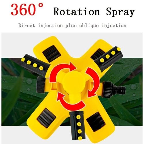 Generic  Adjustable 360° Auto-Rotating Sprinkler irrigation System - image 3
