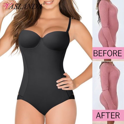 Generic Women Shapewear Bodysuits Waist Trainer Vest Slim Full Body Shaper  Built_In Bra Camisole Tops Tummy