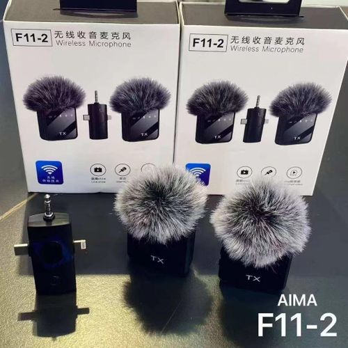 Generic F11-2 Wireless Lavalier Microphone for iPhone & Android – Dual Clip-On Mic with Noise Reduction for Vlogging, Interviews & Live Streaming - image 3
