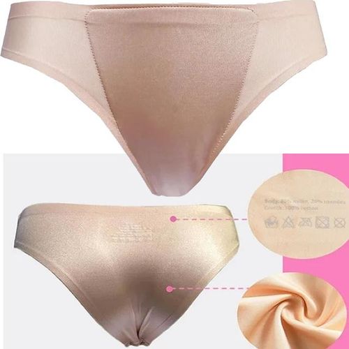 Generic Brief Avoid Camel Toe Hidden Gaff Shaping Underwear Silky