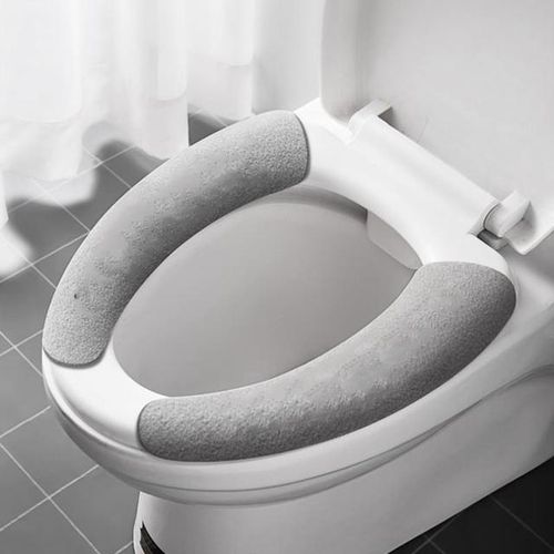 Generic 2PCS Toilet Seat Cover Soft WC Paste Toilet Seat Pad