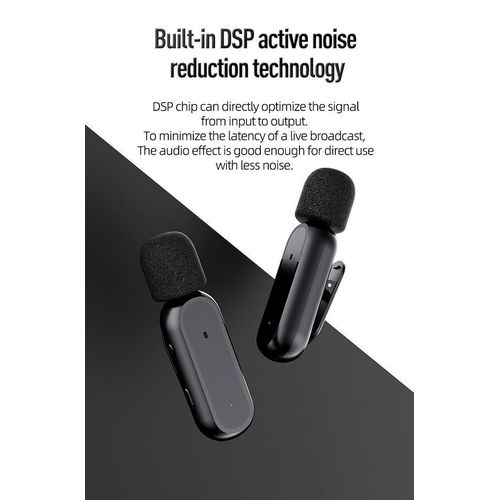 product_image_name-Generic-Double Wireless Lavalier Mic For iPhones With Noise Cancellation And Charging Case -3