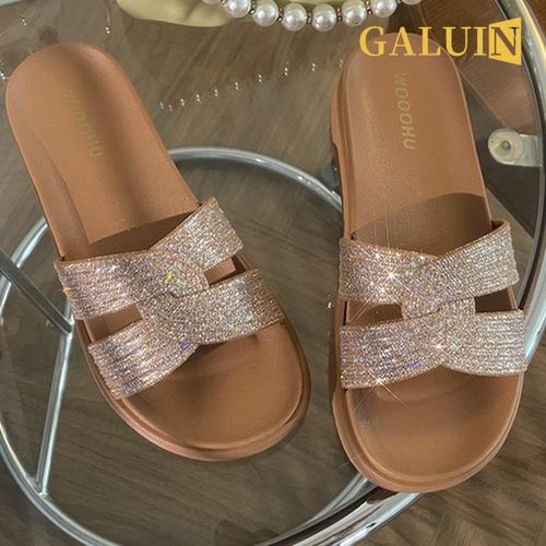 product_image_name-GALUIN-Women's outdoor flat sandals - black-8