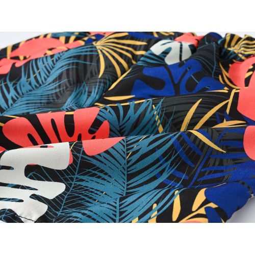 product_image_name-JOMAKE-Boys' shorts, ages 2-13 years, with pockets, black base with leaf print-4