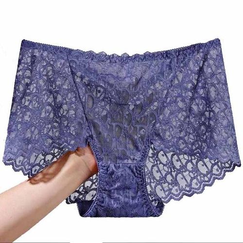 Generic 2xl Large Size Sexy Lace Panties High Waist Elastic Women