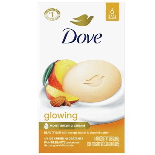 product_image_name-Dove-Glowing Beauty Bar 3.75/6 bars  with Mango Almond Butters-1