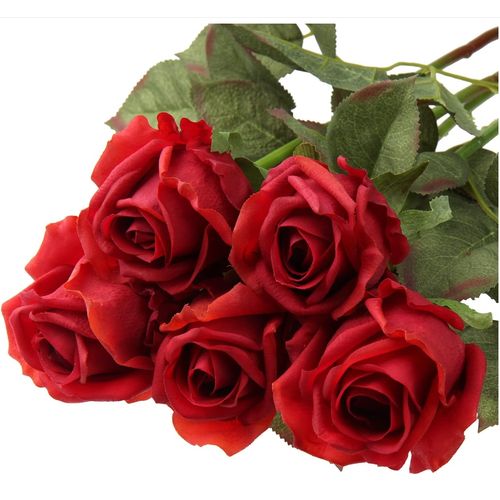 product_image_name-Generic-Artificial Rose Flower Bouquet With Red-1