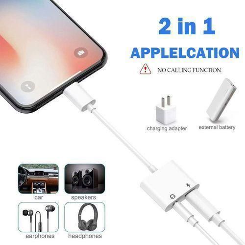 product_image_name-Generic-Lightning to 3.5mm Audio &Charging Adapter for iPhone (Dual Port)-3