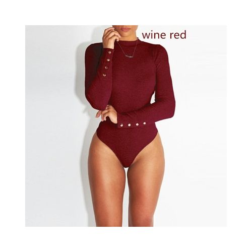 Women Bodycon Jumpsuits Rompers Long Sleeve One Piece Catsuit Bodysuit  Outfits