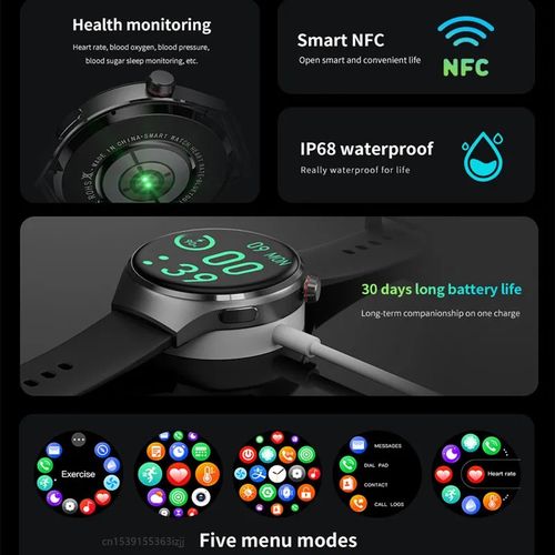 product_image_name-Generic-2023 New HD Bluetooth Talk Men's Smartwatch 1.53inch Compass IP68 Waterproof Voice Assistant Smartwatch For Huawei IOS-2