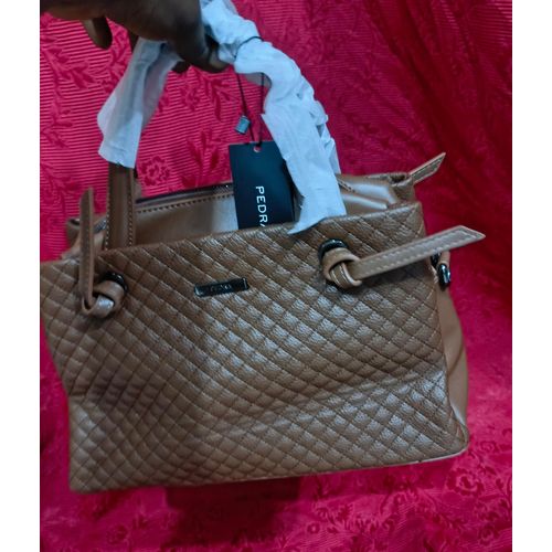 Pedra Ladies Elegant Quality Handbag-CoffeBrown - image 2