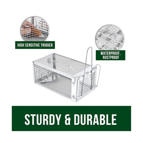 Pack of 2 Catch Release Large Live Humane Animal Cage Trap