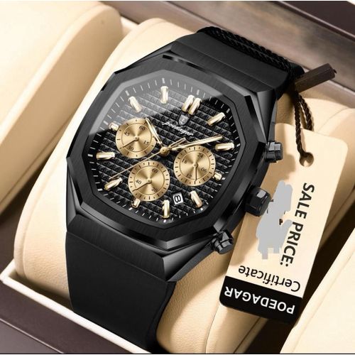 product_image_name-POEDAGAR-Original quality and classy Men’s working chronological black rubber strap wristwatch-1