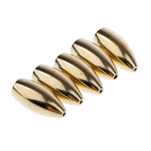 Generic 5x Brass Weights Drop Shot Slider Sea Snag Sinkers