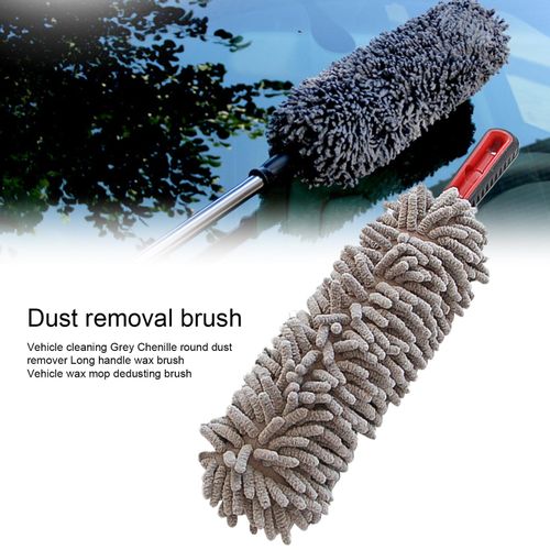 Generic Dust Remover Car Wash Dedusting Brush Tool Grey