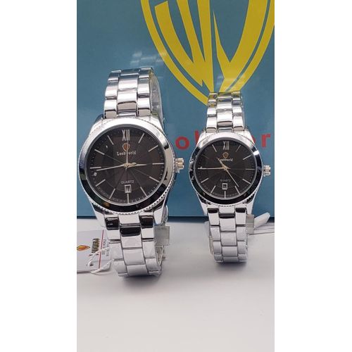 product_image_name-Lookworld-Extra Rugged & Superior Beautiful Silver Wristwatch For Couple-1