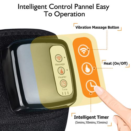 Generic Heated Vibration Knee Massager Brace Wrap