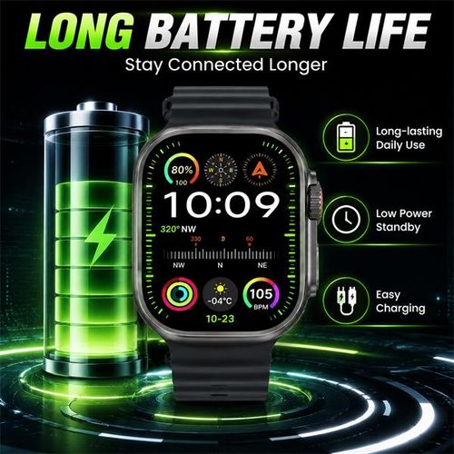 Litglobe S9 Ultra3 MAX True 2.3" Ultra-Clear Full Touch Screen Bluetooth Call Sports Smartwatch For Android And IOS - image 7