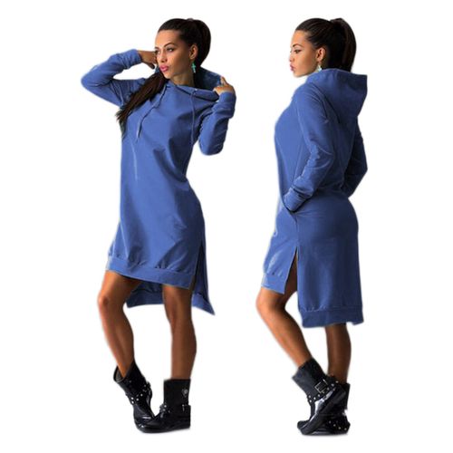 Royal blue online hoodie dress