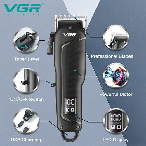 VGR V-683 Professional Cordless Hair Clipper Rechargeable Barber Machine - image 3