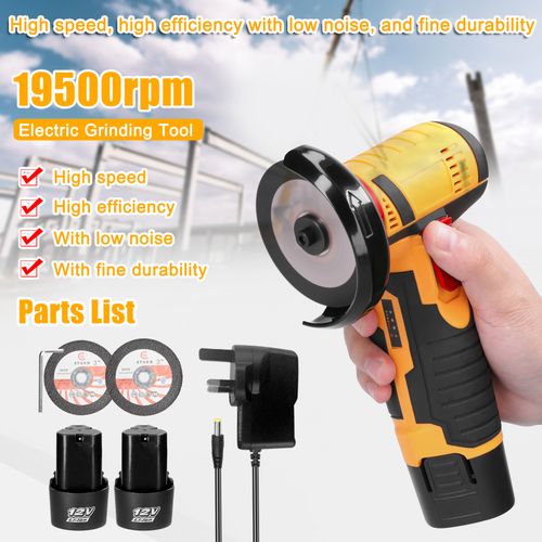 Generic 12V 19500rpm Electric Grinding Tool Multifunctional Angle Grinders Handheld Cutter