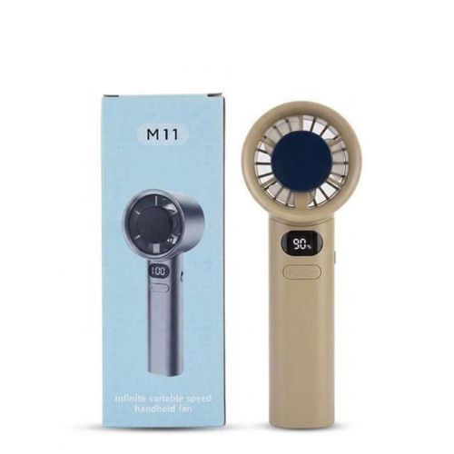 Generic M M11 Portable Handheld Turbo Fan featuring a digital speed display screen