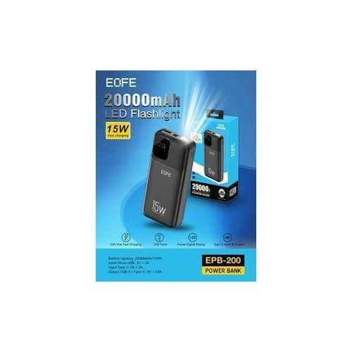Generic EOFE 20000mAh Power Bank - Digital Display - 15W Type-C - Fast Charging USB Output - image 2