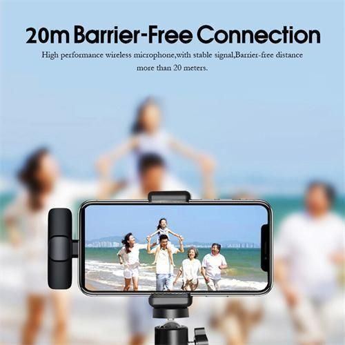 Generic TECHMASTERS K9 Wireless Microphone 2.4GHz Professional Microphone (with clip) Compatible with Type-C devices (includes 2 microphones) - image 4