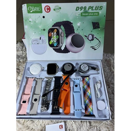 product_image_name-Generic-D99 Plus Smartwatch combo set-1