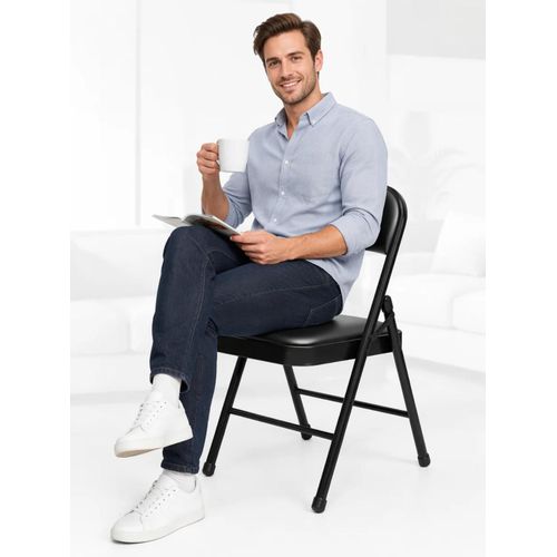 Generic Vintage cushion folding chair - image 3