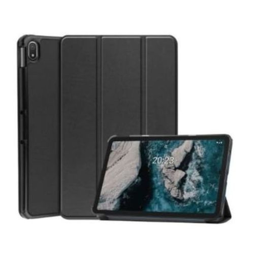 product_image_name-Generic-Leather Flip Case For Nokia Tab T20 - Black-1